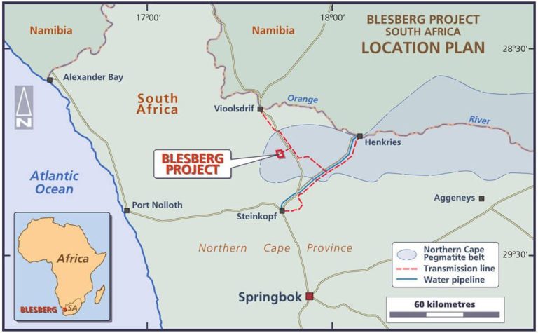 Abb10: Lage des Projekts Blesberg, Quelle: Australian Vanadium