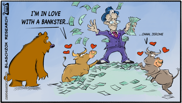 Die Börsenbullen lieben US-Notenbankchef Powell und seine Geldpolitik, da das billige Geld die Börsen haussieren lässt