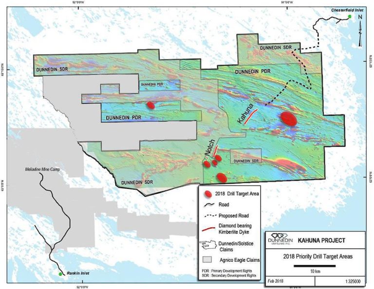 Abb 8: Lage des Kahuna-Diamantprojektes in Nunavut, Kanada, Quelle: Kodiak Copper
