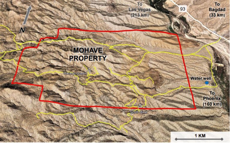 Abb 6: Infrastruktur des Mohave Projekts, Quelle: Kodiak Copper