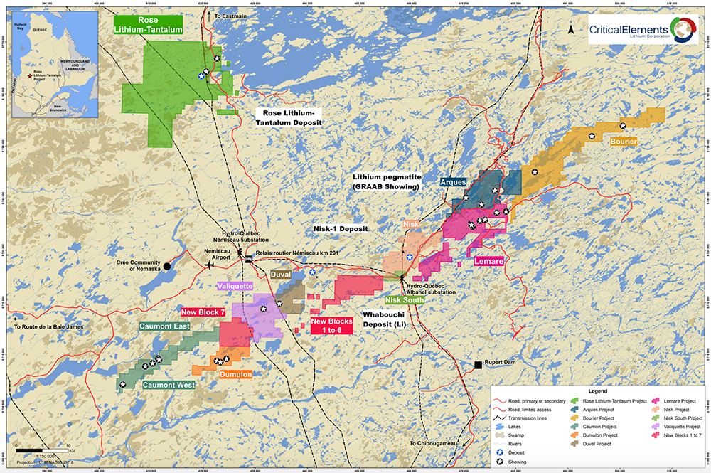 Neues Lithium-Projekt für Lomiko Metals in Québec