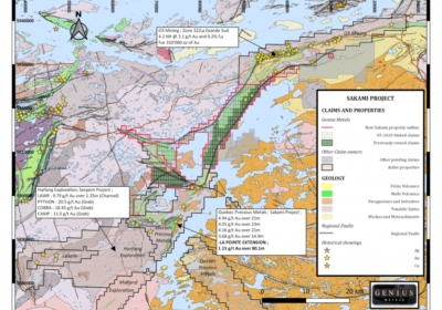 Genius Metals Inc.: Finanzierungstranche abgeschlossen, Bohrstart auf &bdquo;Sakami&ldquo; steht bevor