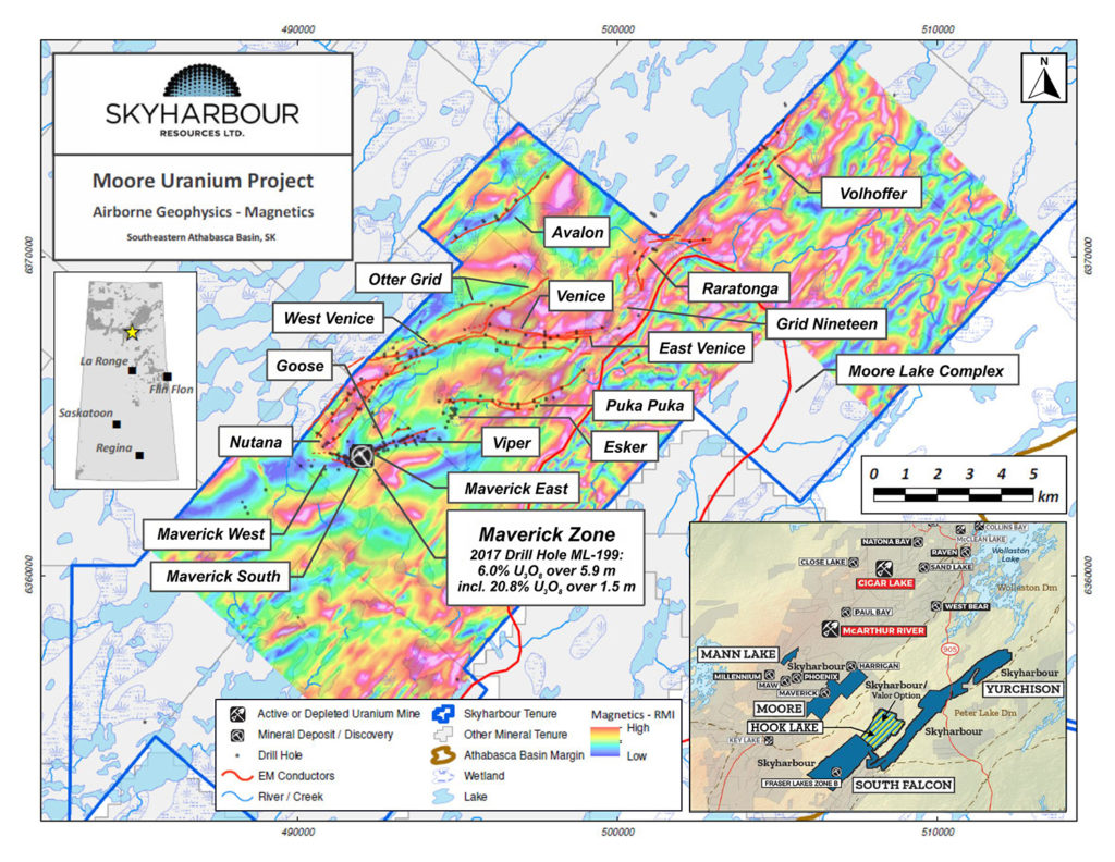 Skyharbour Resources Ltd. durchteuft erneut hochgradige Uranmineralisierung auf „Moore”