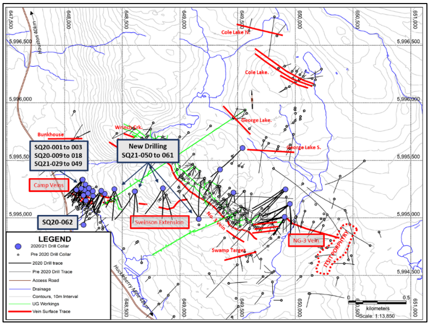 Equity Metals: Neue hochgradige Goldergebnisse von „Camp Vein“