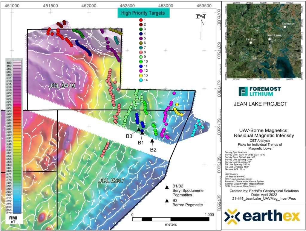 Foremost Lithium: Hochprioritäre Pegmatit-Ziele auf „Jean Lake“ identifiziert