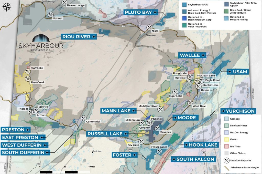 Skyharbour Resources übernimmt kanadisches Uranprojekt von Rio Tinto
