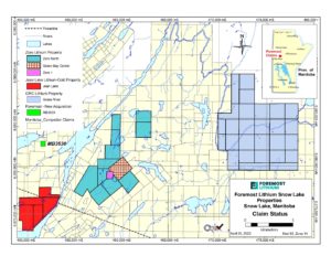 Foremost Lithium erweitert seine Projektareale in der Snow Lake Region