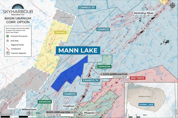 Skyharbour Resources: Partner Basin Uranium schließt Phase-1-Programm auf Uranprojekt „Mann Lake“ ab