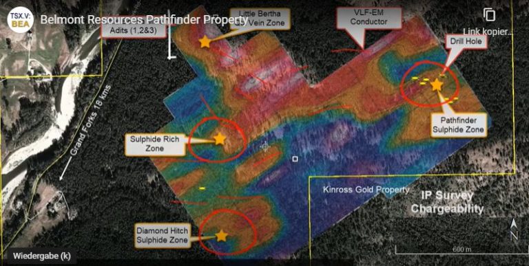 Abb6: Lage des Pathfinder Projektes, Quelle: Belmont Resources