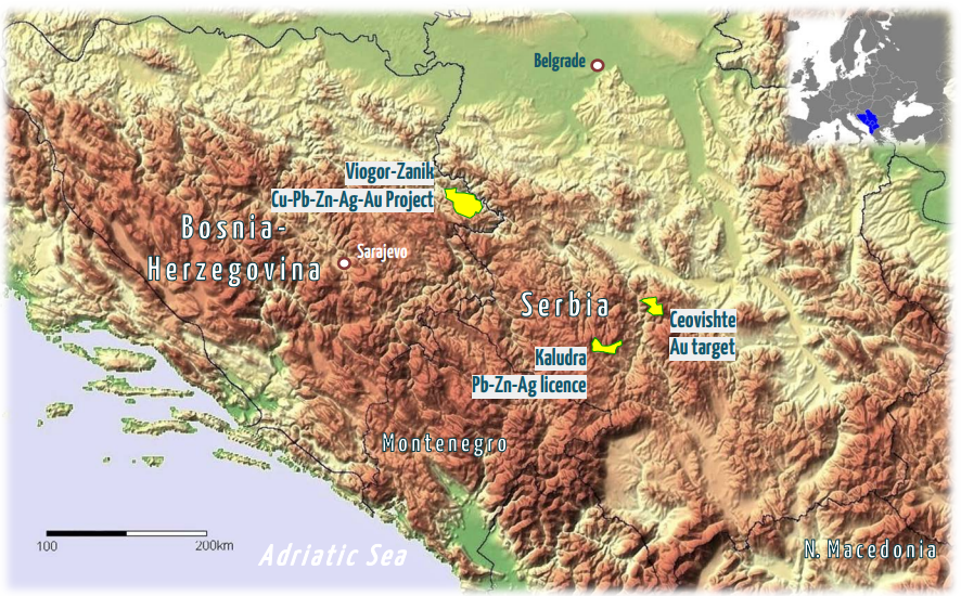 Abb. 2: Lage&uuml;bersicht der Projekte, Quelle: Terra Balcanica