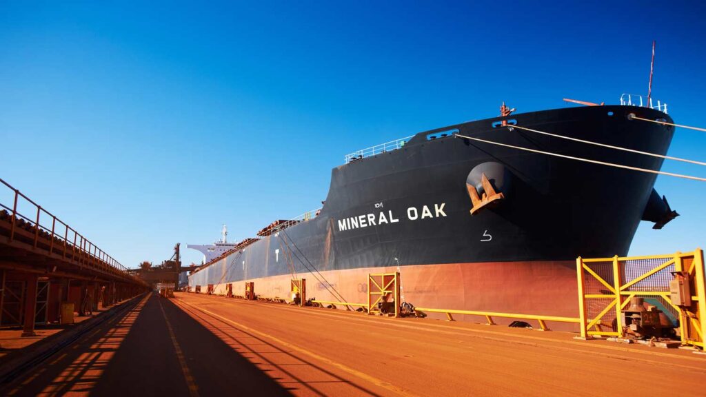 BHPs Rekordlauf ger&auml;t am Hafen ins Stocken